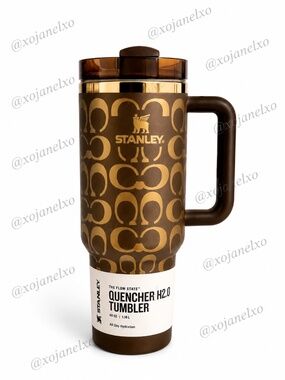 Stanley Brown and Gold Chocolate Quencher Tumbler with Handle New in Box